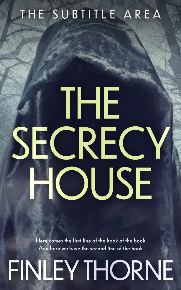 2D view of Premade Horror Book Cover - Ebony Clay #36433 | BookCoverZone*