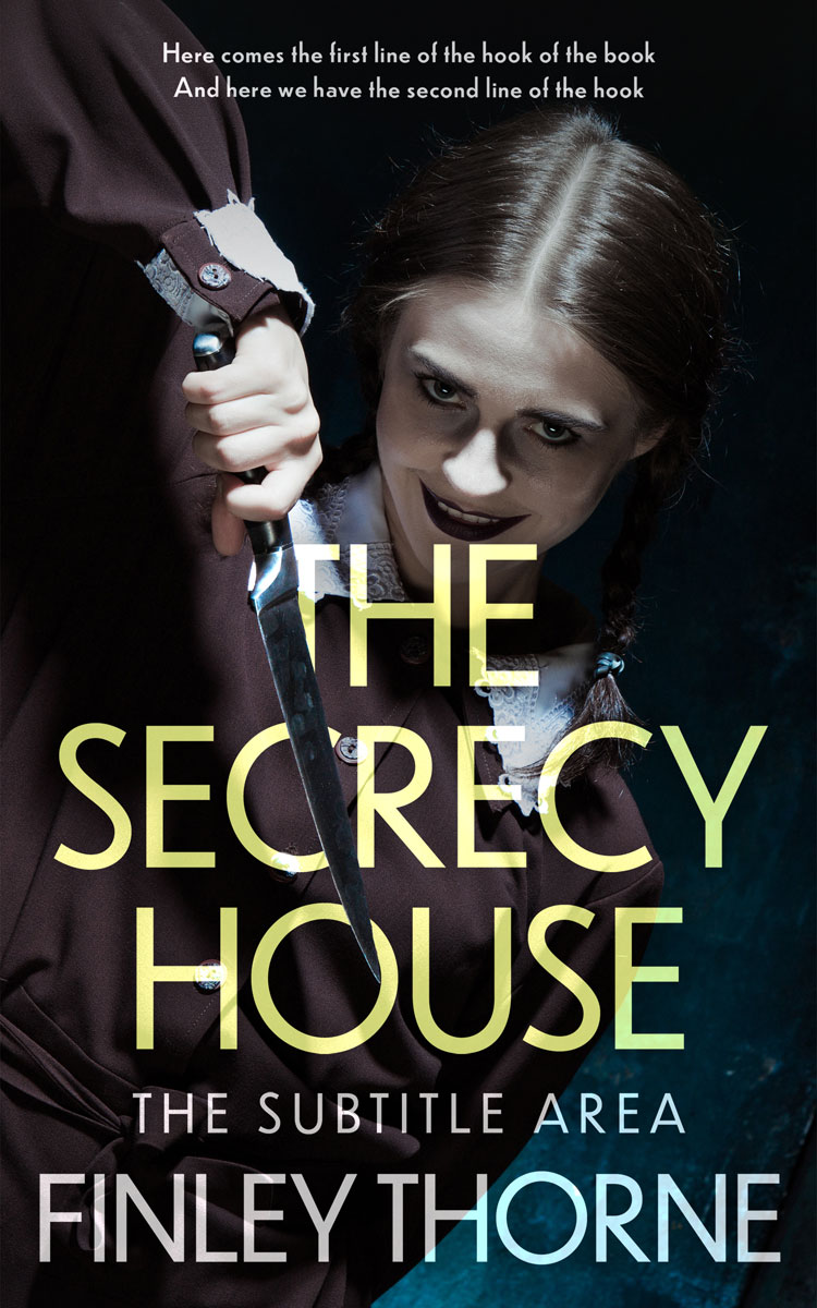 2D view of Premade Mystery & Thriller & Suspense Book Cover - Green Mist #36434 | BookCoverZone*