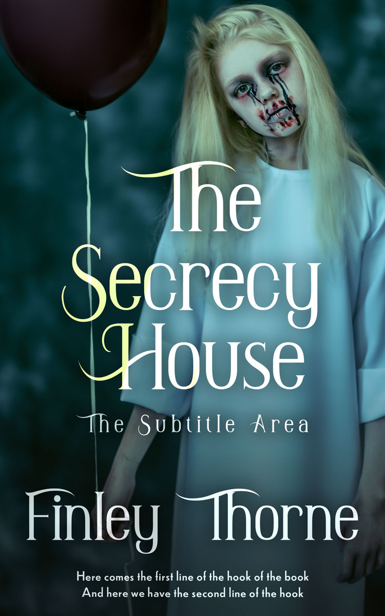 2D view of Premade Horror Book Cover - Gable Green #36436 | BookCoverZone*