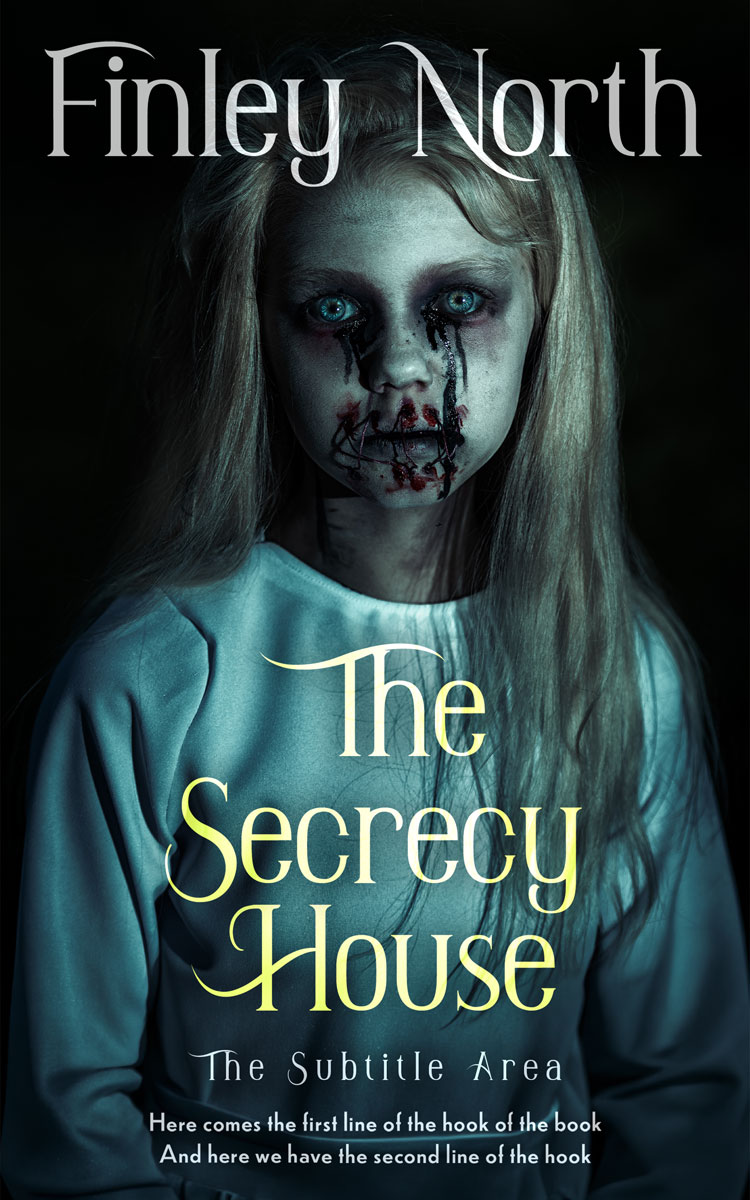 2D view of Premade Horror Book Cover - Mirage #36440 | BookCoverZone