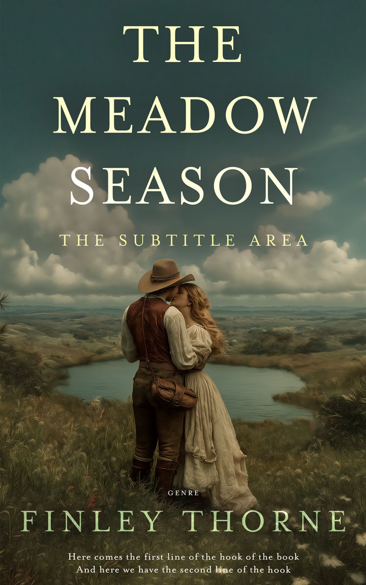 2D view of Premade Western Book Cover - Kelp #36492 | BookCoverZone*