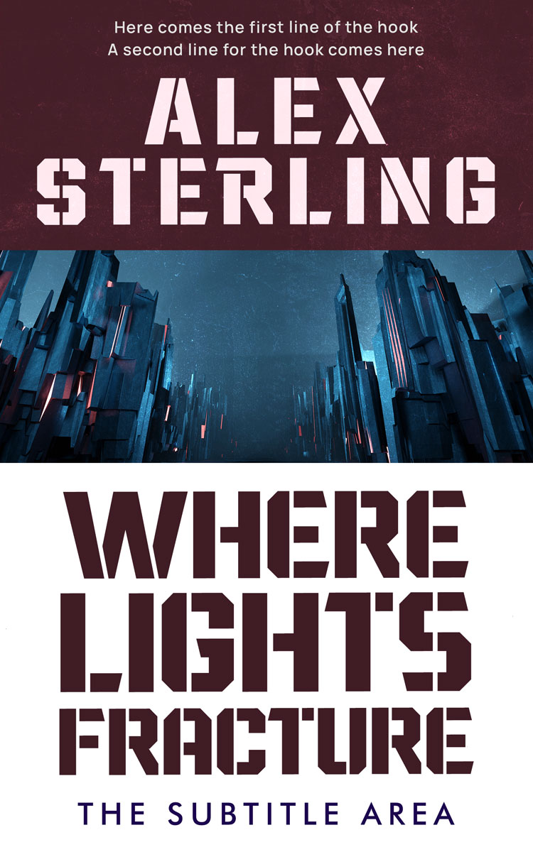 2D view of Premade Science Fiction Book Cover - Blackcurrant #36587 | BookCoverZone*