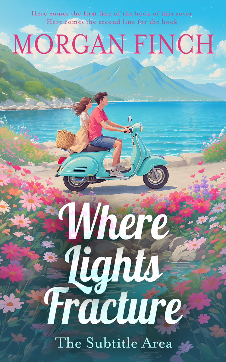 2D view of Premade Romance Book Cover - Horizon