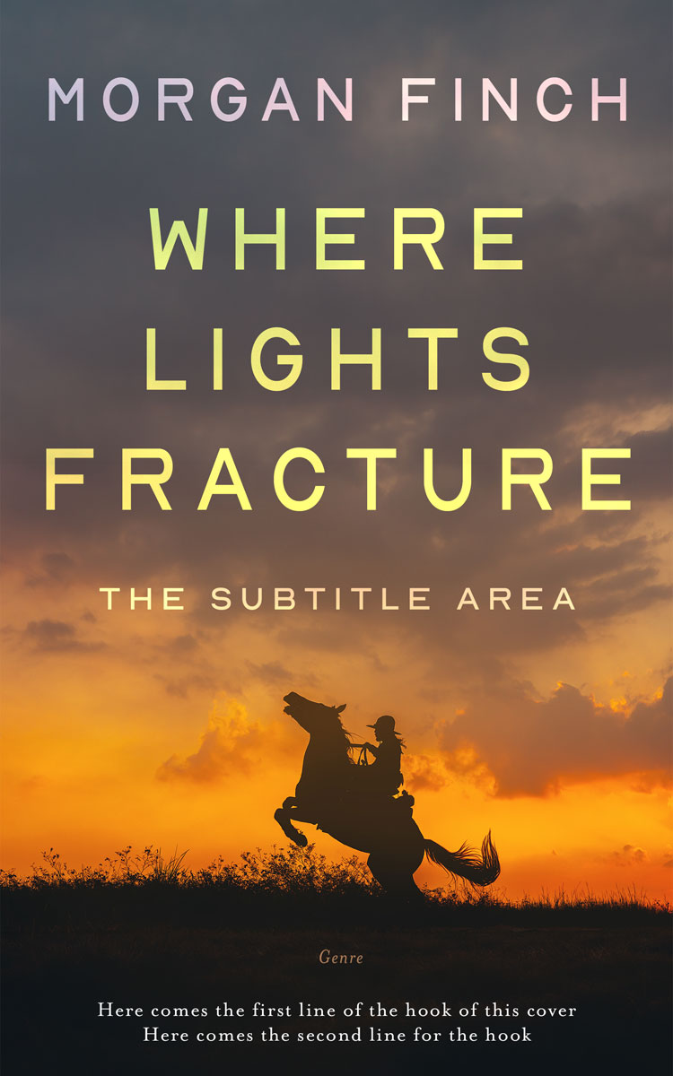 2D view of Premade Western Book Cover - Tundora #36646 | BookCoverZone*