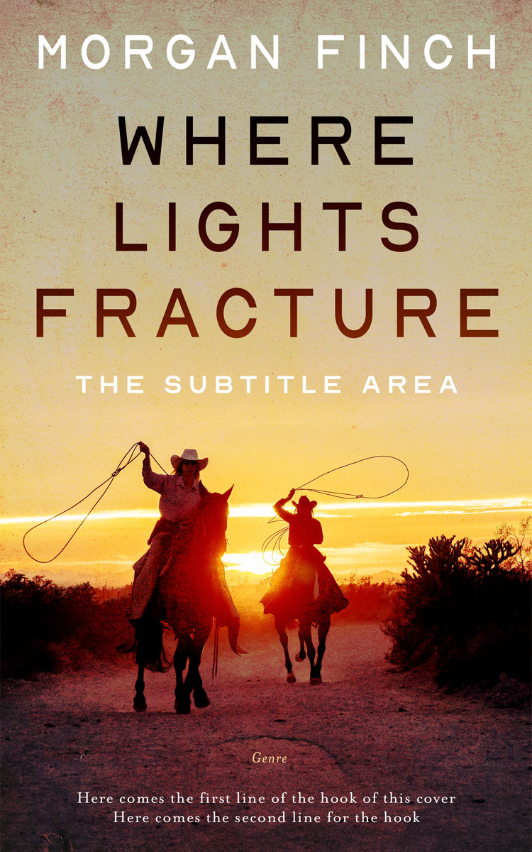 2D view of Premade Western Book Cover - Straw #36649 | BookCoverZone*