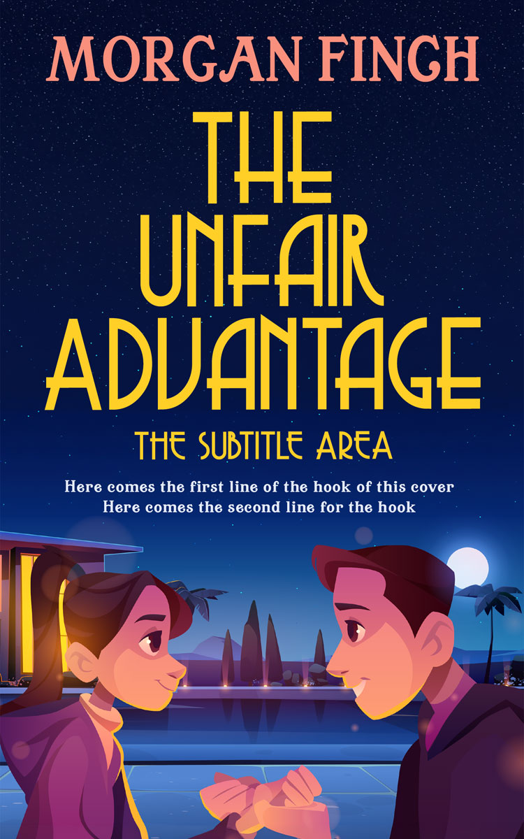 2D view of Premade Teen & Young Adult Book Cover - Di Serria #36662 | BookCoverZone