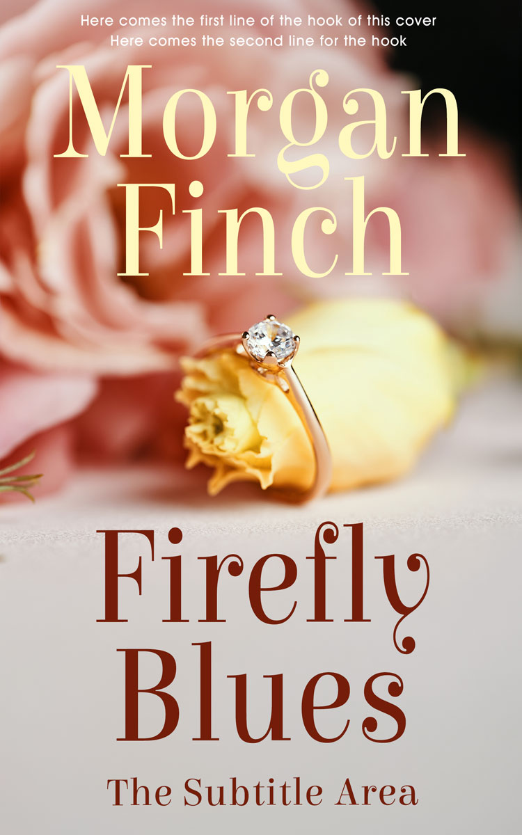2D view of Premade Romance Book Cover - Soft Amber #36687 | BookCoverZone