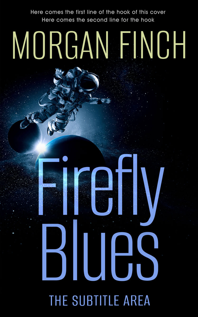 2D view of Premade Science Fiction Book Cover - Ebony #36718 | BookCoverZone*