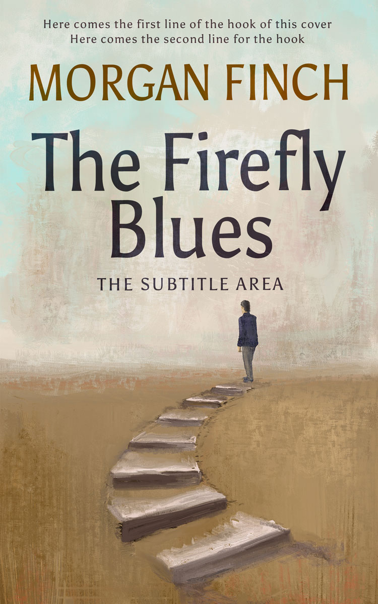 2D view of Premade Poetry Book Cover - Swirl #36751 | BookCoverZone*