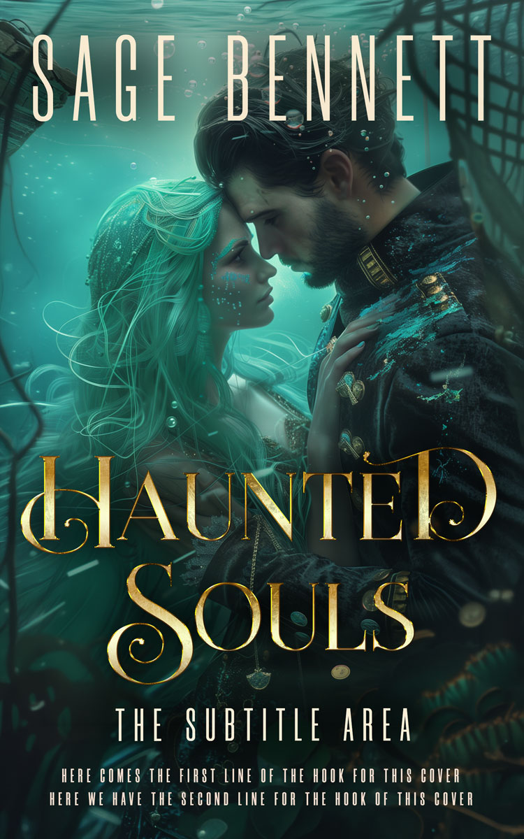 2D view of Premade Fantasy Book Cover - Timber Green #36772 | BookCoverZone*