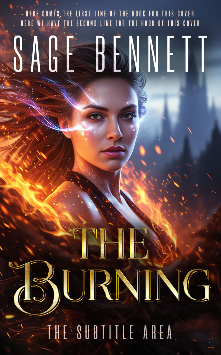 2D view of Premade Fantasy Book Cover - Thunder #36787 | BookCoverZone*