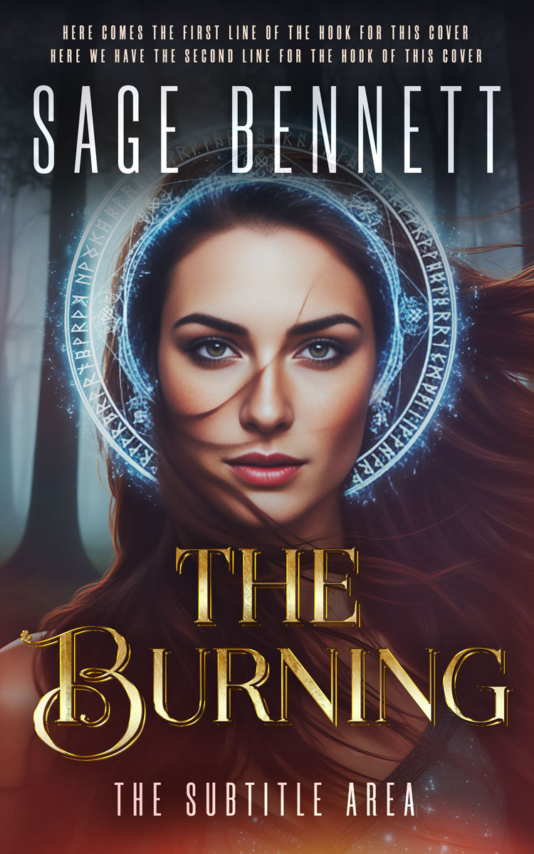 2D view of Premade Fantasy Book Cover - Thunder #36790 | BookCoverZone*