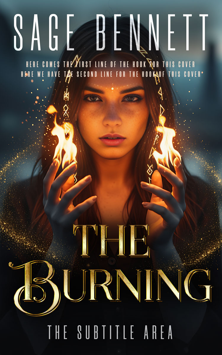 2D view of Premade Fantasy Book Cover - Thunder #36792 | BookCoverZone*