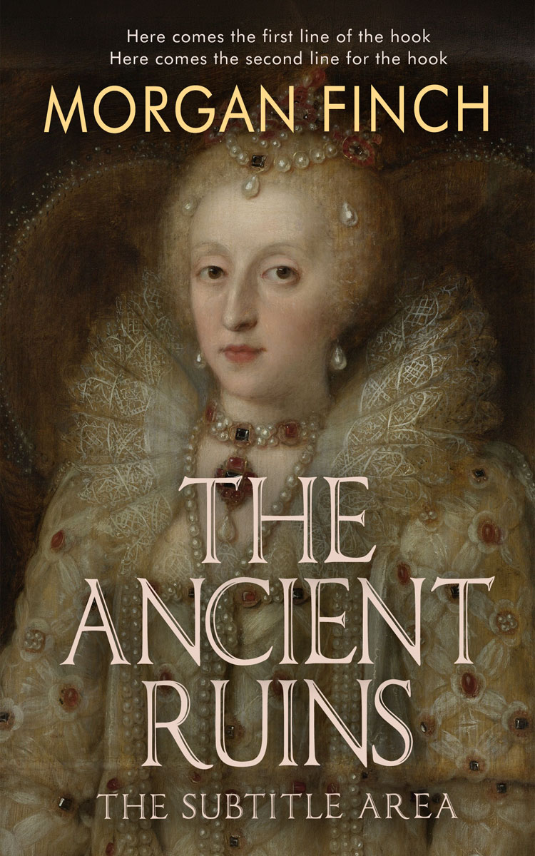 2D view of Premade Historical Book Cover - Lisbon Brown #36817 | BookCoverZone*
