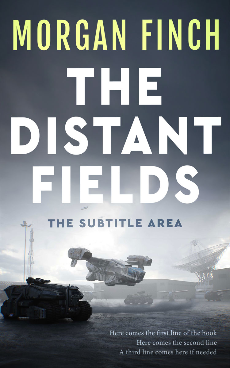 2D view of Premade Science Fiction Book Cover - Bright Gray #36870 | BookCoverZone*