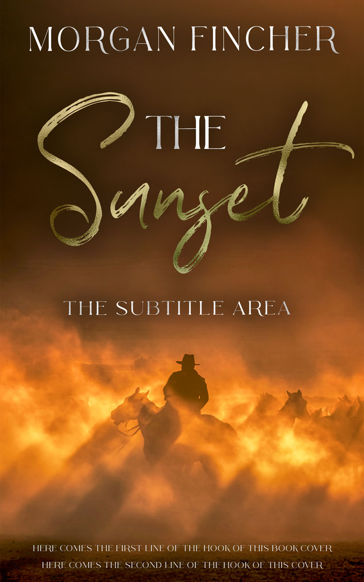 2D view of Premade Western Book Cover - Jambalaya #36923 | BookCoverZone*