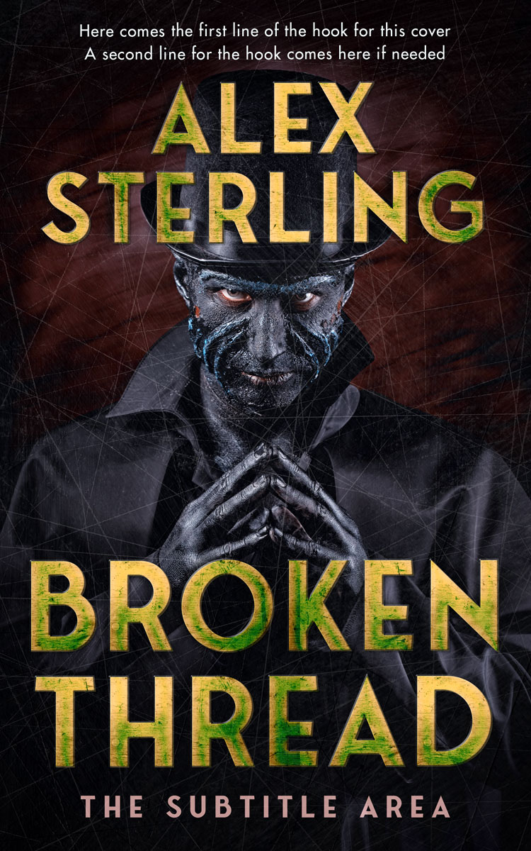 2D view of Premade Horror Book Cover - Thunder #36950 | BookCoverZone*