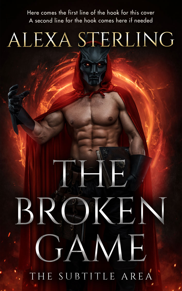 2D view of Premade Fantasy Book Cover - Asphalt #36973 | BookCoverZone*