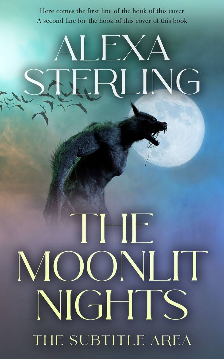 2D view of Premade Horror Book Cover - Shuttle Gray #37074 | BookCoverZone*