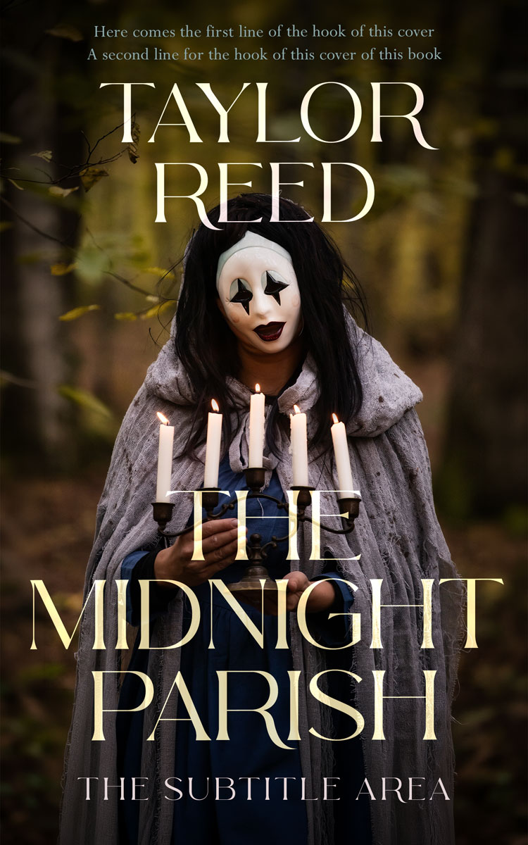 2D view of Premade Horror Book Cover - Oil #37092 | BookCoverZone*
