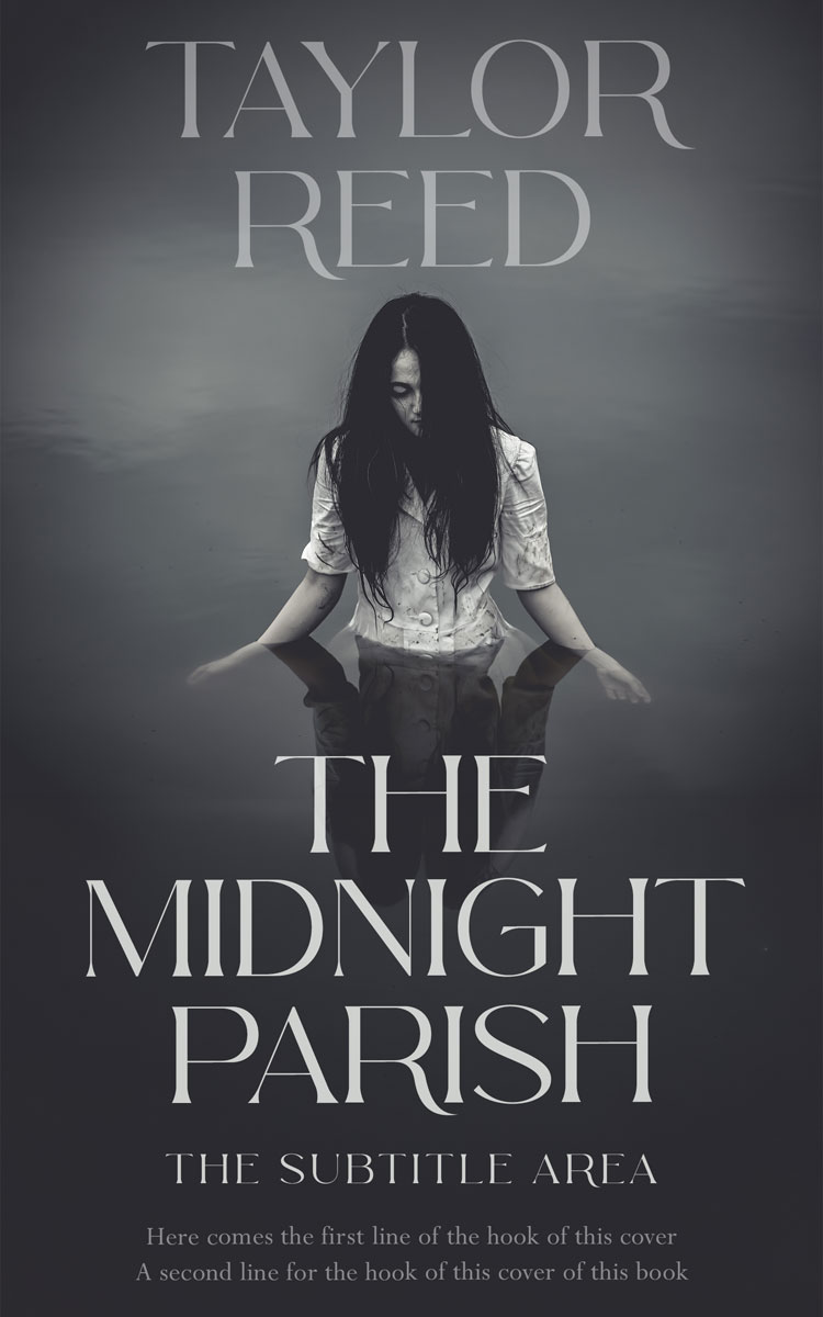 2D view of Premade Horror Book Cover - Mako #37106 | BookCoverZone*