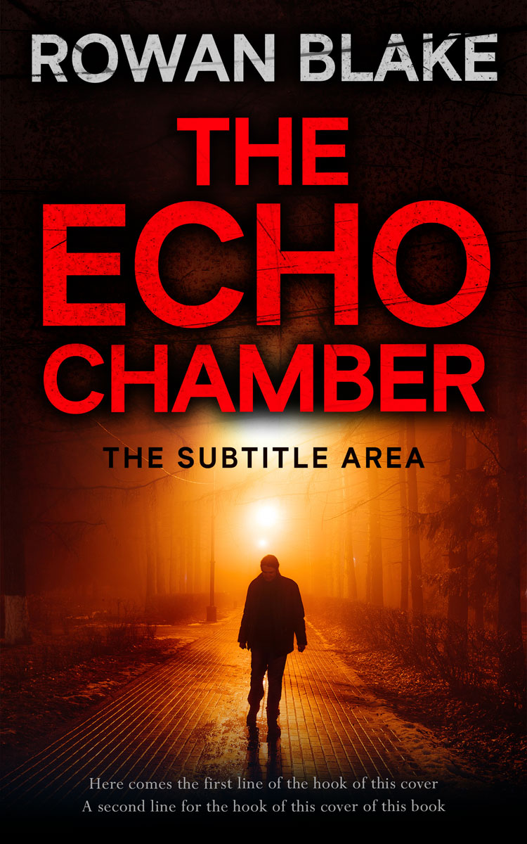2D view of Premade Mystery & Thriller & Suspense Book Cover - Graphite #37120 | BookCoverZone