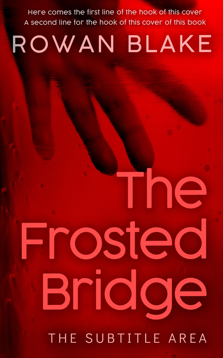 2D view of Premade Mystery & Thriller & Suspense Book Cover - Dark Burgundy #37185 | BookCoverZone