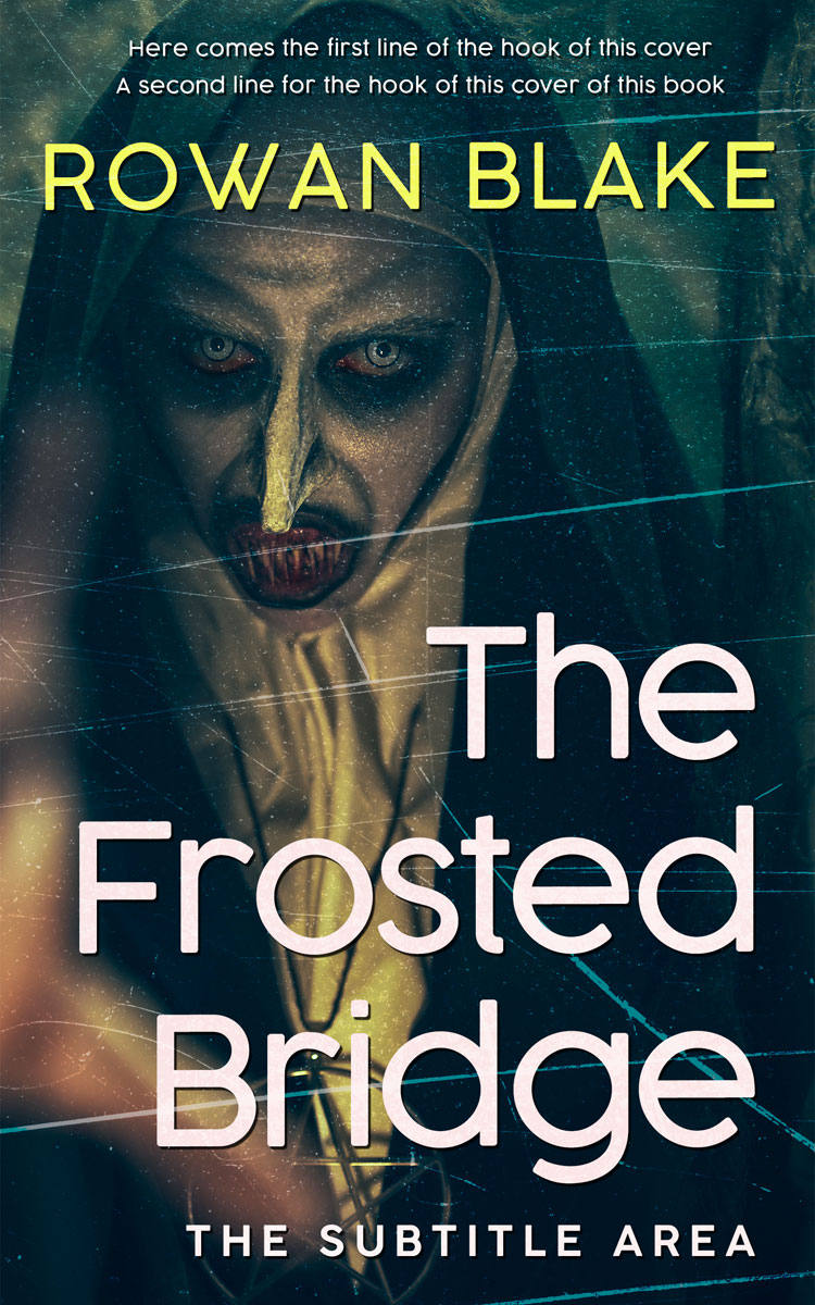 2D view of Premade Horror Book Cover - Timber Green #37188 | BookCoverZone