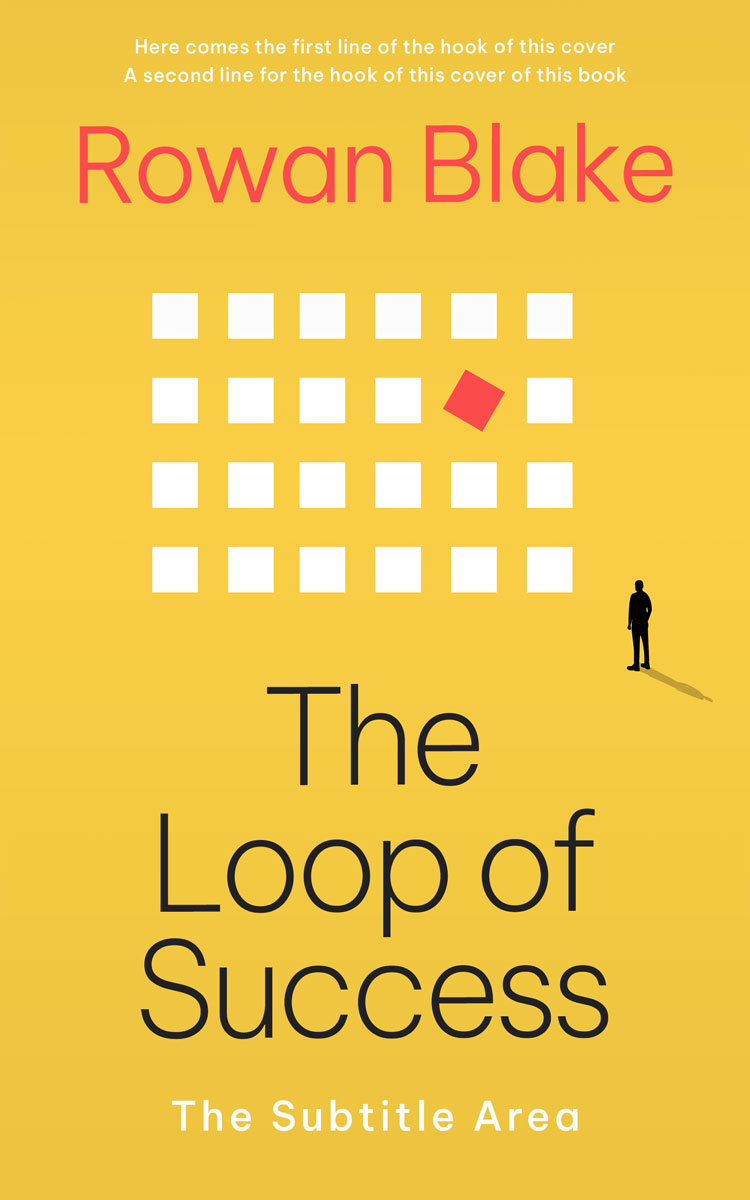 2D view of Premade Business Book Cover - Saffron #37230 | BookCoverZone*