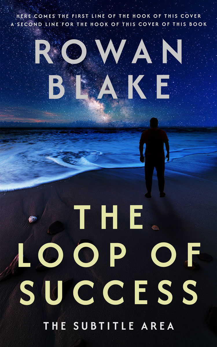 2D view of Premade  Book Cover - Ebony #37257 | BookCoverZone