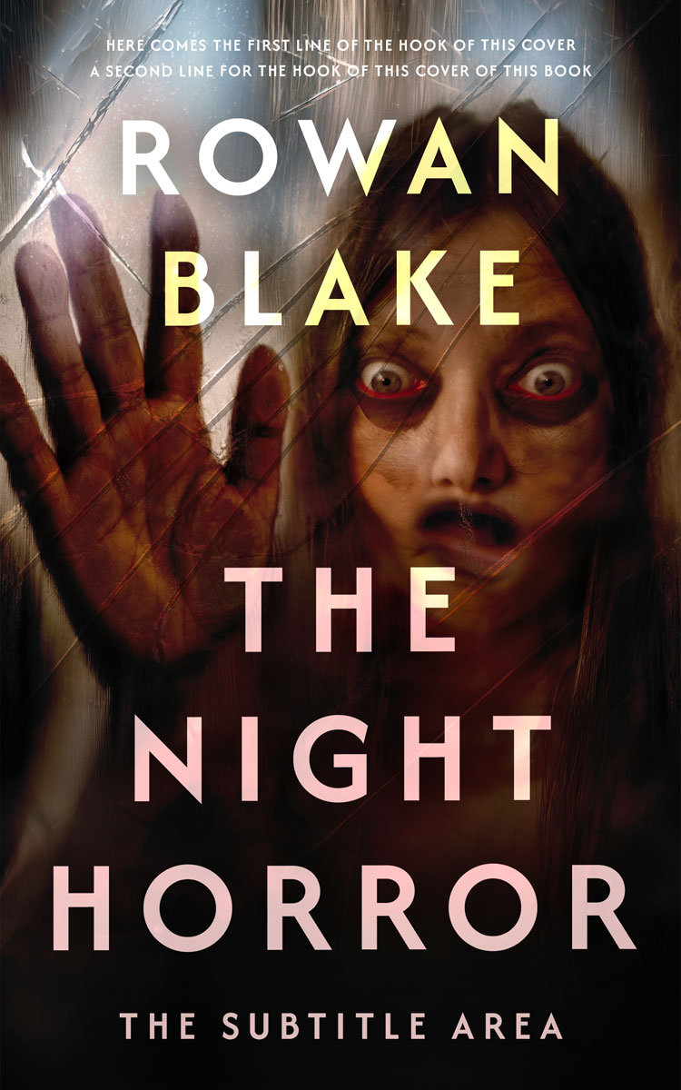 2D view of Premade  Book Cover - Night Rider #37271 | BookCoverZone