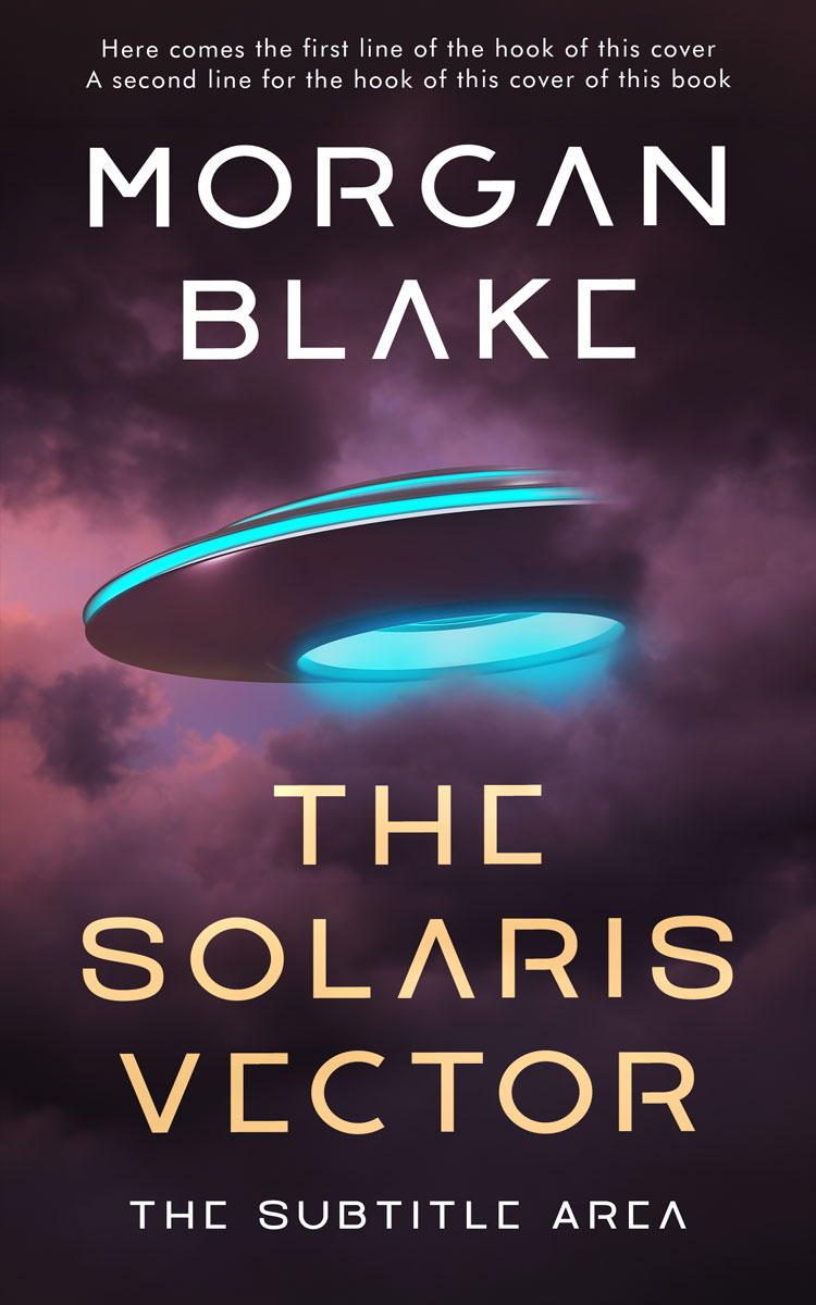 2D view of Premade Science Fiction Book Cover - Thunder #37292 | BookCoverZone