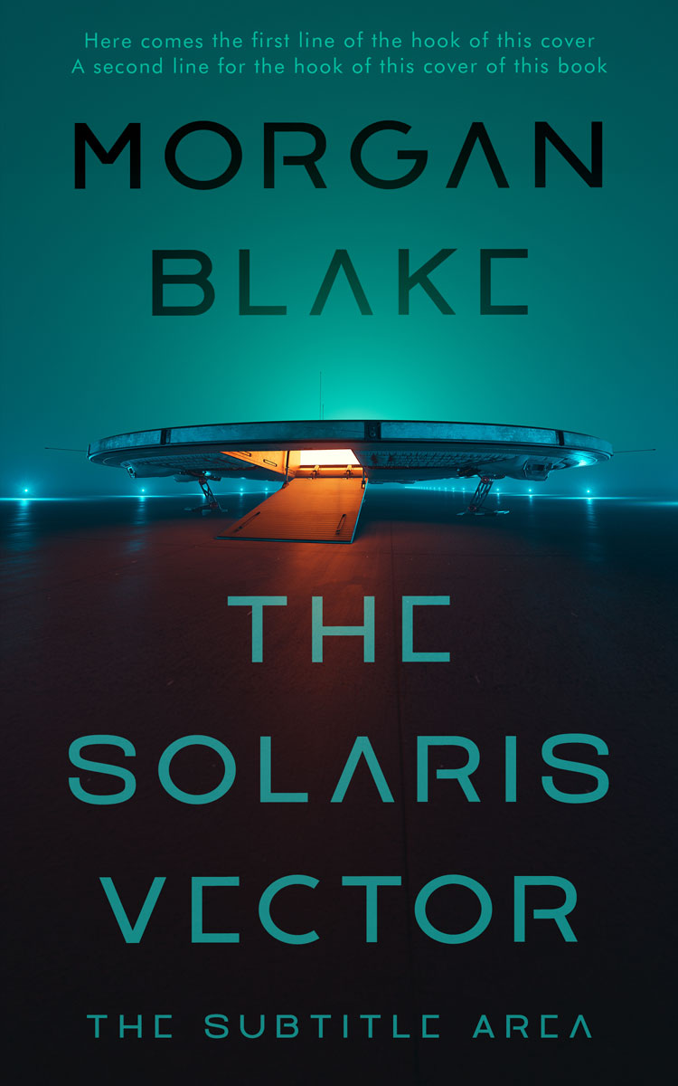 2D view of Premade Science Fiction Book Cover - Bunker #37295 | BookCoverZone