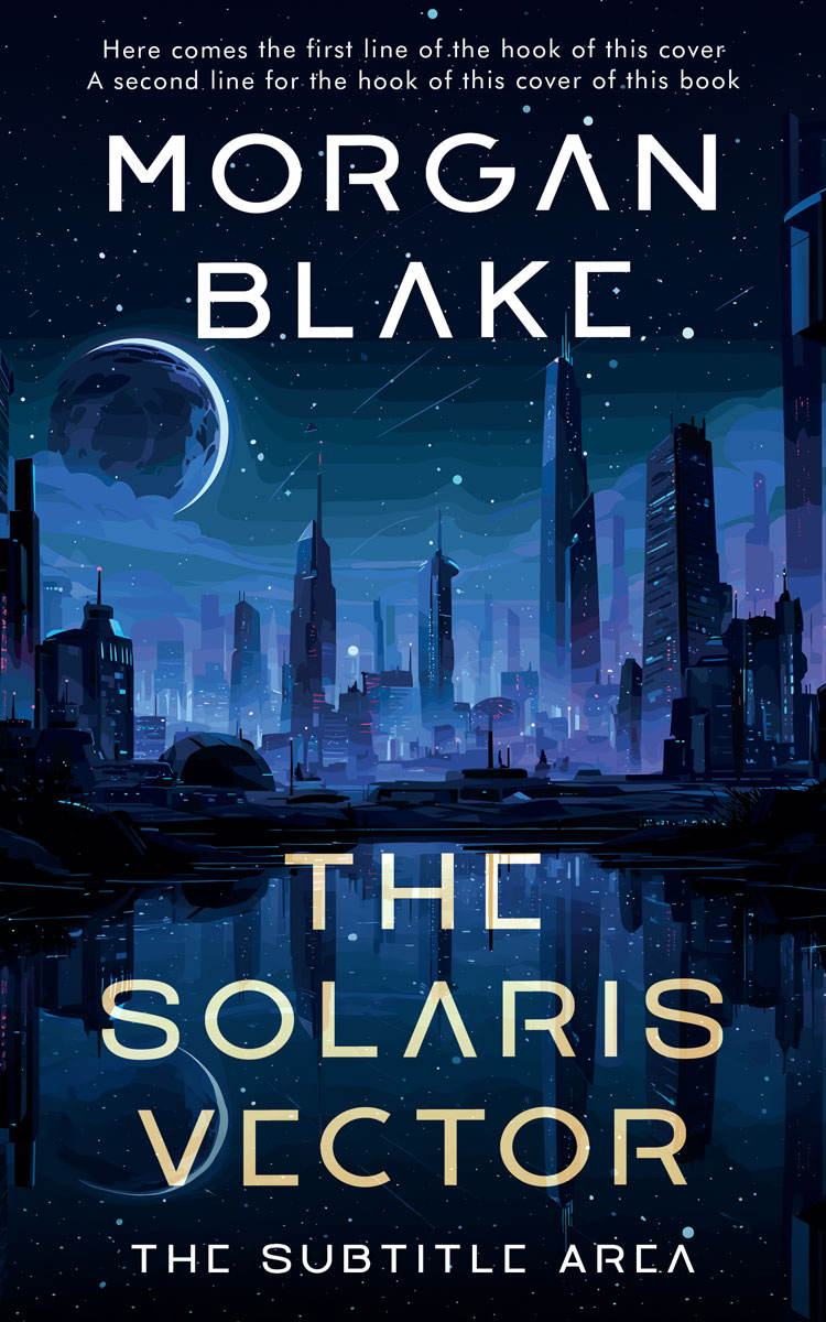 2D view of Premade Science Fiction Book Cover - Black Pearl #37296 | BookCoverZone