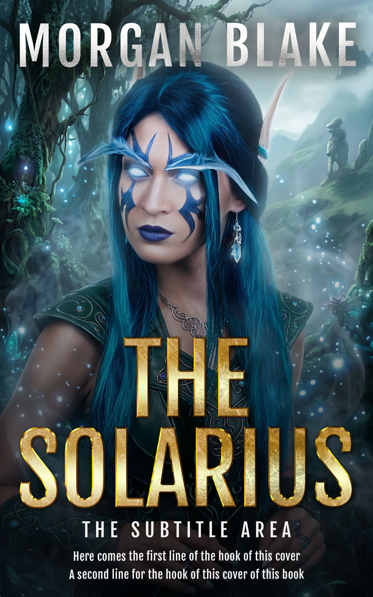 2D view of Premade Fantasy Book Cover - Mirage #37319 | BookCoverZone