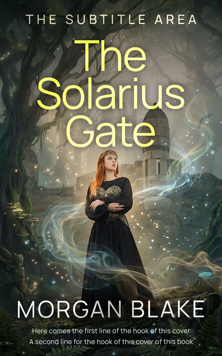 2D view of Premade Fantasy Book Cover - Heavy Metal #37323 | BookCoverZone