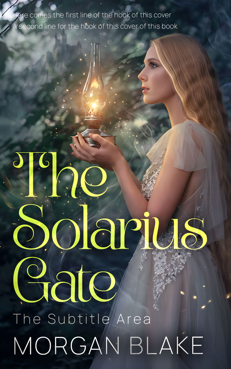 2D view of Premade Fantasy Book Cover - Outer Space #37325 | BookCoverZone