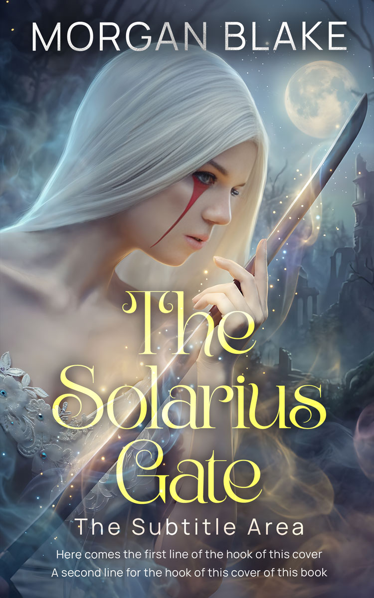 2D view of Premade Fantasy Book Cover - Nevada #37328 | BookCoverZone