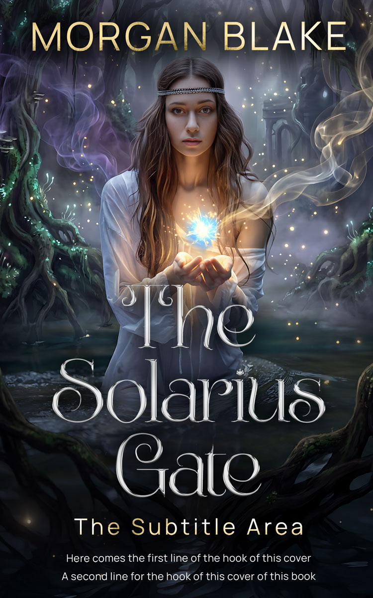 2D view of Premade Fantasy Book Cover - Shark #37333 | BookCoverZone