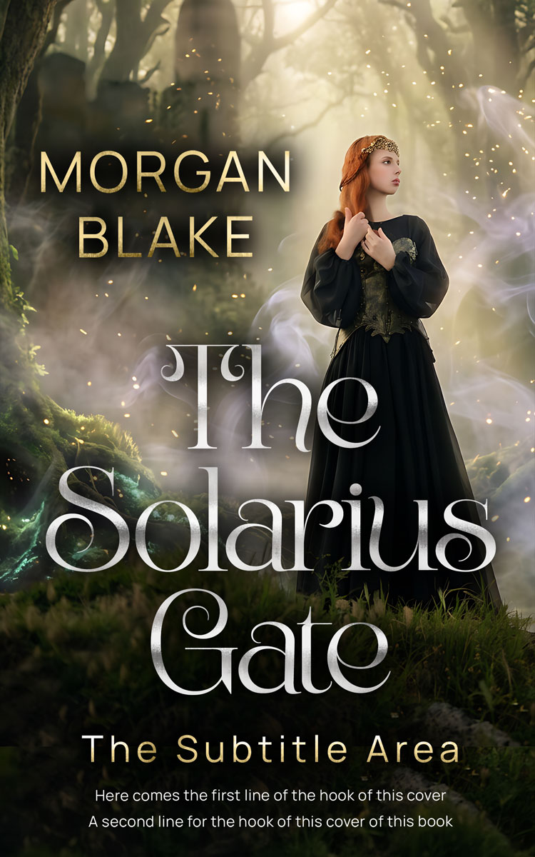 2D view of Premade Fantasy Book Cover - Coral Reef #37334 | BookCoverZone