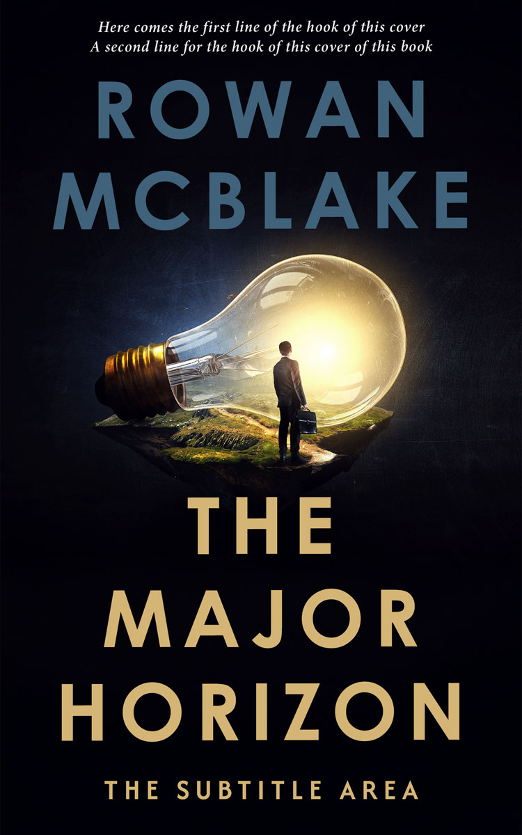 2D view of Premade Business Book Cover - Tan #37368 | BookCoverZone