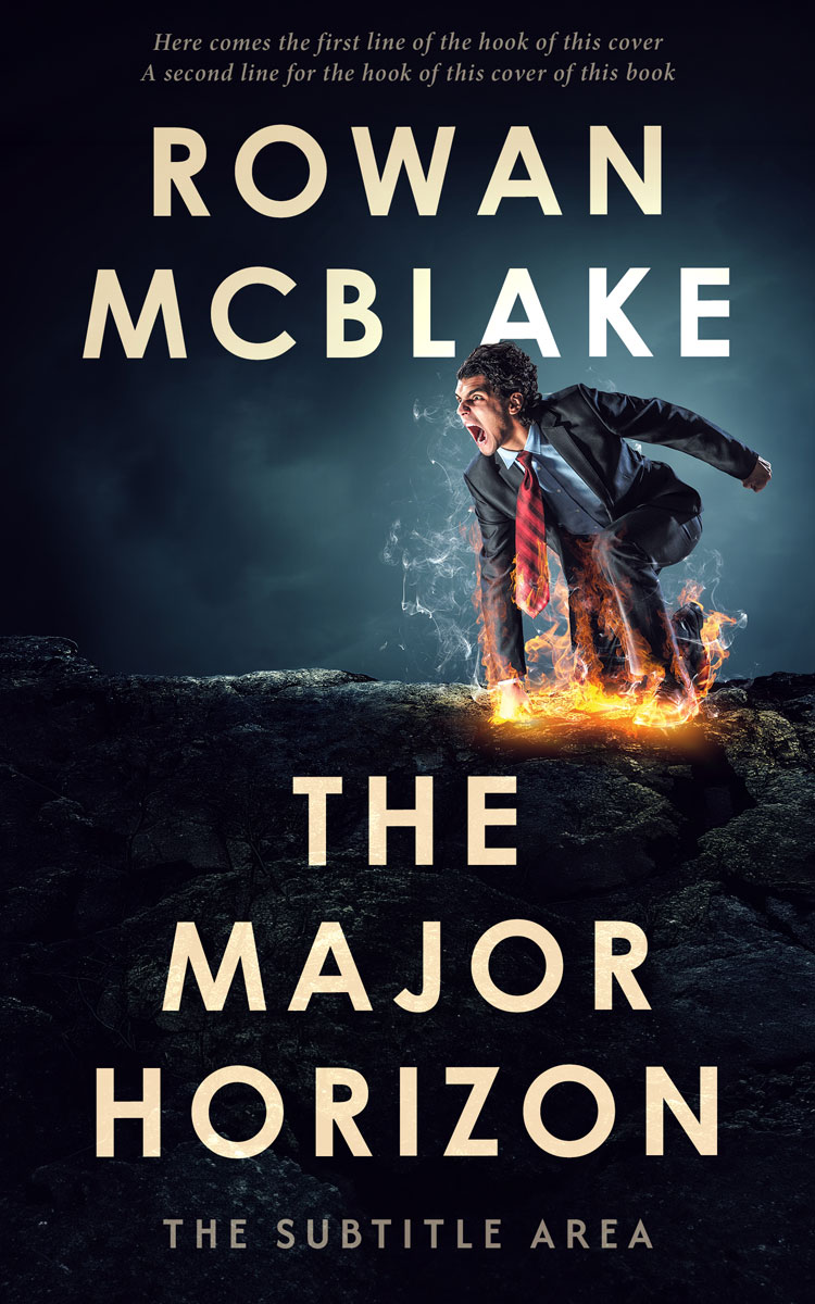 2D view of Premade Business Book Cover - Vulcan #37369 | BookCoverZone