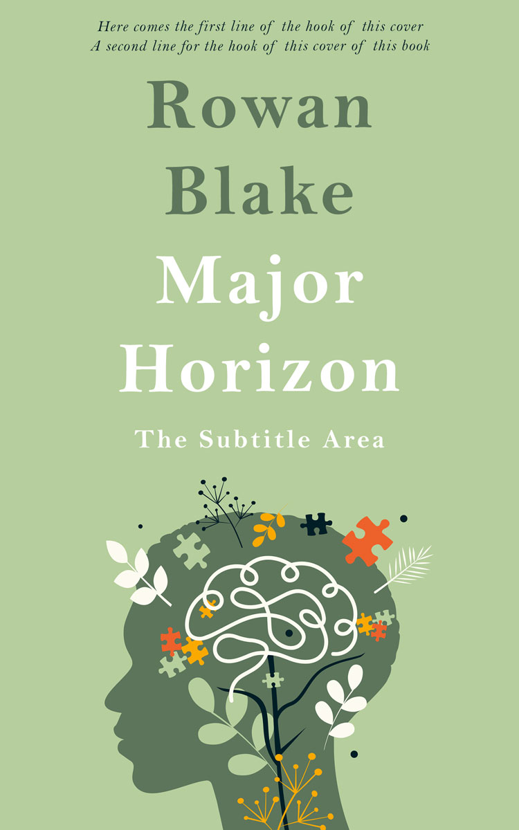 2D view of Premade Self-Improvement & Self-Help Book Cover - Swamp Green #37378 | BookCoverZone