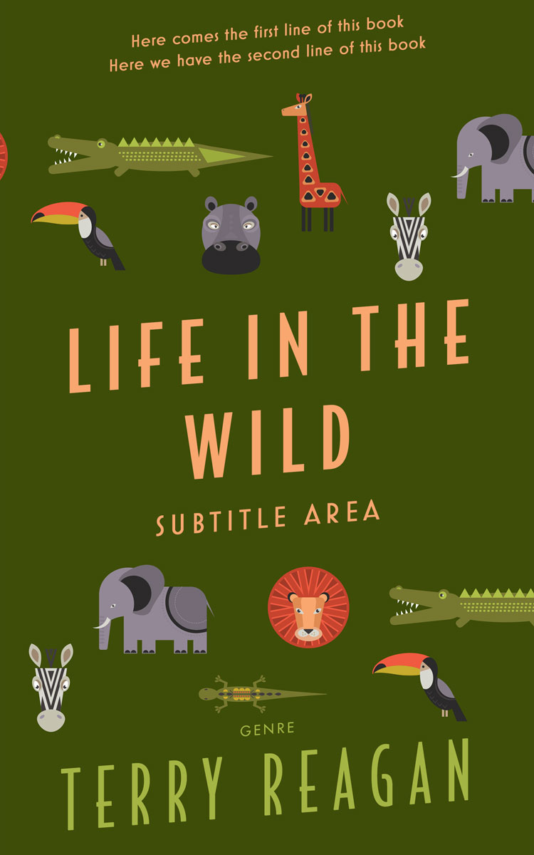 2D view of Clover #50018 - Premade Abstract Book Cover