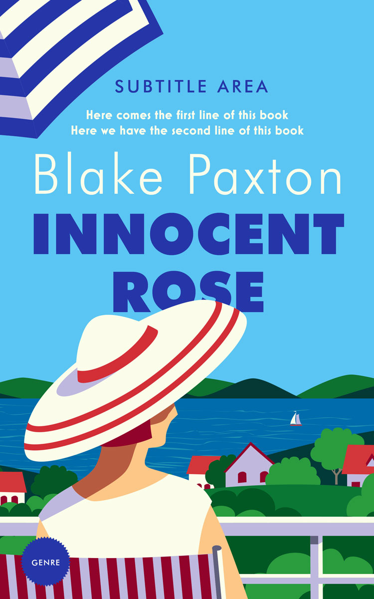 2D view of Oyster Pink #50038 - Premade Literary Fiction Book Cover