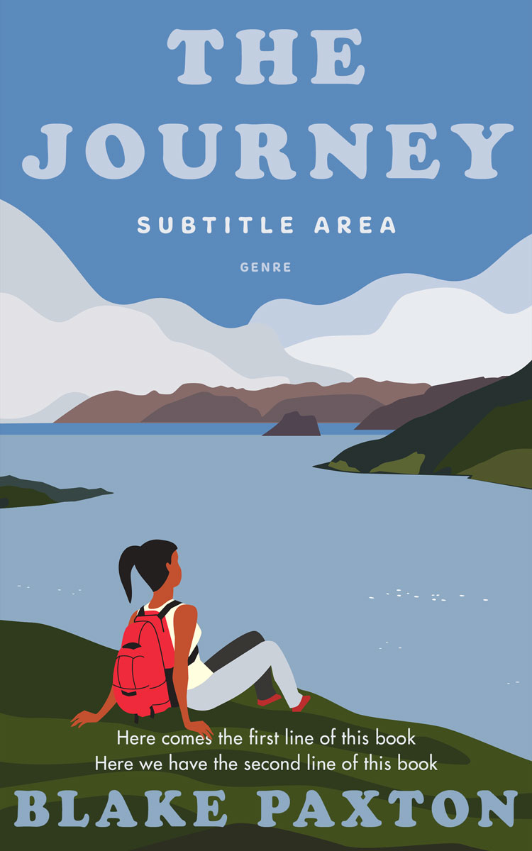 2D view of Ship Cove #50057 - Premade Travel Book Cover