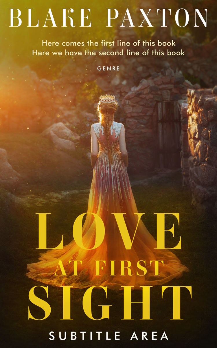 2D view of Brown Derby #50072 - Premade Fantasy Book Cover