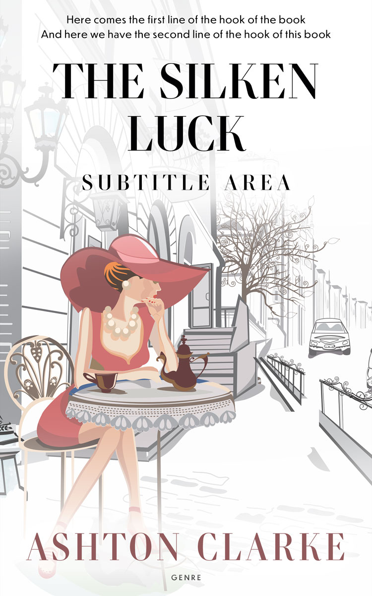 2D view of Premade Chick Lit Book Cover - Swiss Coffee