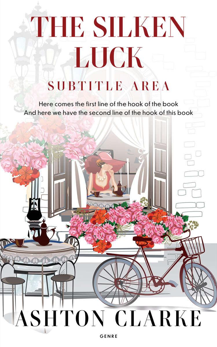 2D view of Premade Chick Lit Book Cover - Swiss Coffee