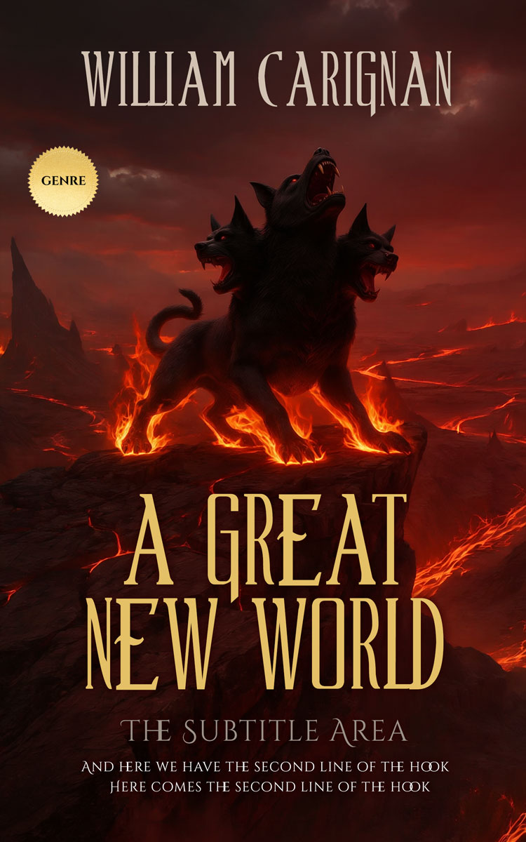 2D view of Premade Fantasy Book Cover - Sambuca